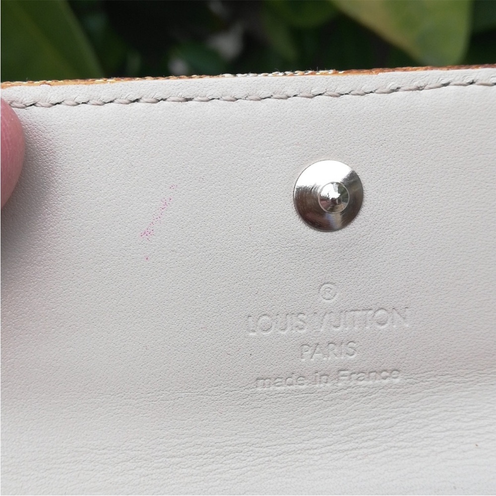 Louis Vuitton Silver/Gold Monogram Shine Porte Monnaie Card Holder - Picture 8 of 8
